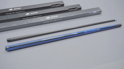 Rhino Nebula 2 Sky Blue No Wrap Carbon Pool Cue