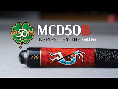 McDermott 50th Anniversary Series Cocobolo Cue with G-Core Shaft and Commemorative 1x1 Case