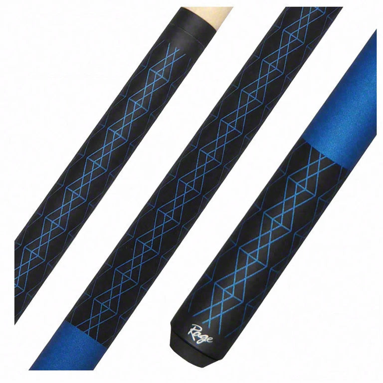 Rage Black and Blue Pool Cue - RG112