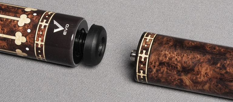 EVO Royale Gilded Oak No Wrap Pool Cue Maxbing Edition