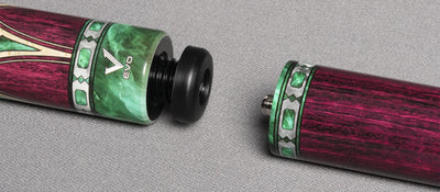 EVO Royale Garnet Crest No Wrap Pool Cue Maxbing Edition