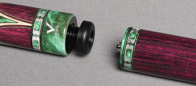 EVO Royale Garnet Crest No Wrap Pool Cue Maxbing Edition