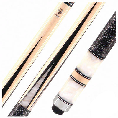 Star White Pearl and Point Cue - S25