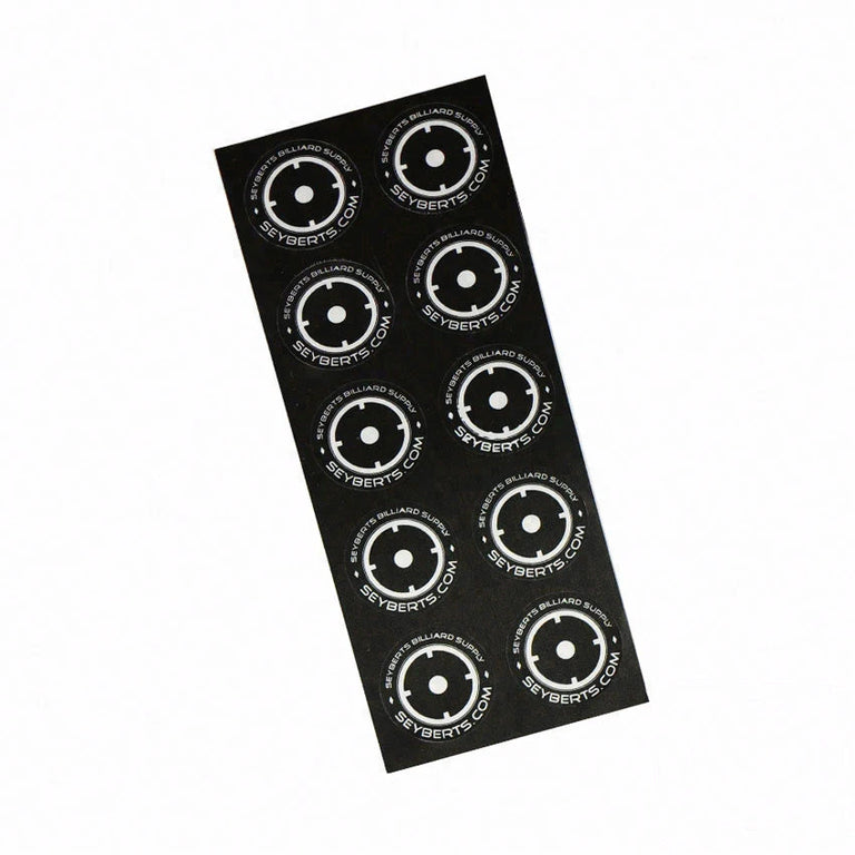Seyberts Pool Table Spots - Sheet of Ten