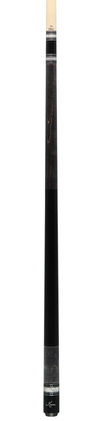 Meucci Seybert's Exclusive Cue - Grey With Black No-Wrap Section - Pro Shaft