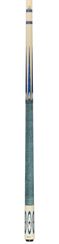 Meucci Ultra Piston 3 German Elforyn and Metallic Blue Points Pool Cue with Pro Shaft - UP-3