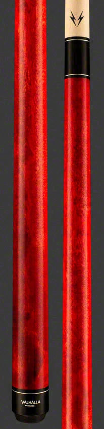 Valhalla Series VA104 Red Pool Cue No-Wrap