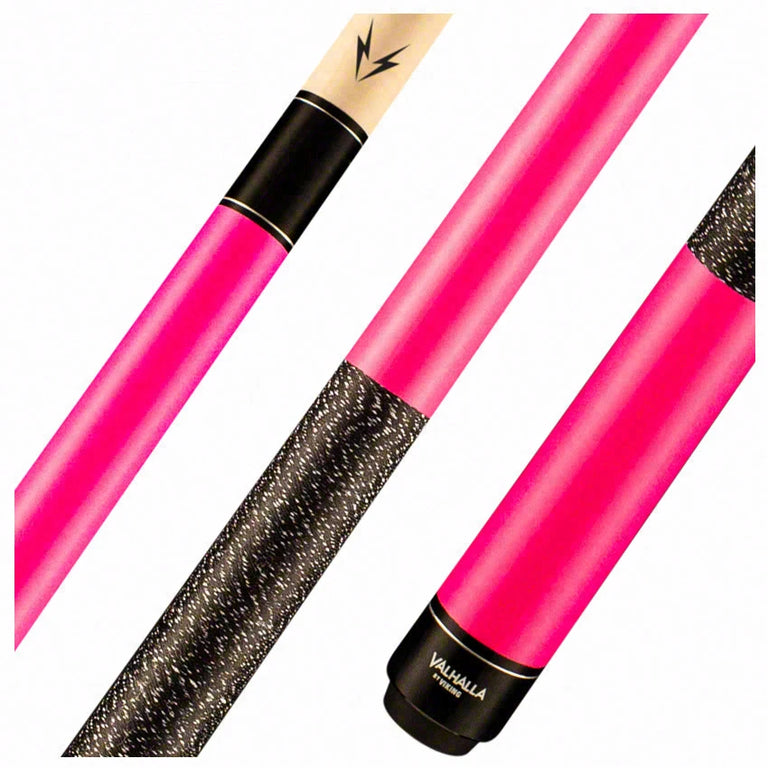 Valhalla Series VA116 Pink Pool Cue with Linen Wrap