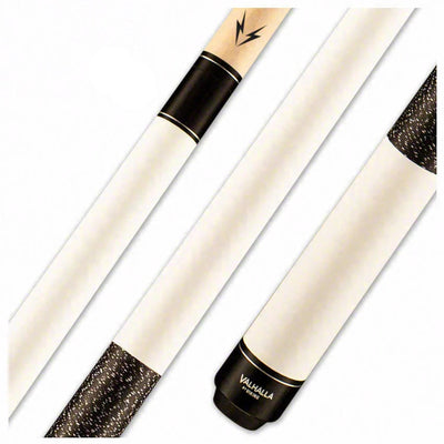 Valhalla Series VA118 White Pool Cue with Linen Wrap