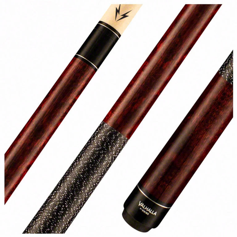 Valhalla Series VA120 Brown Pool Cue with Linen Wrap
