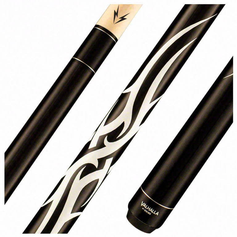Valhalla Series VA204 Black Monochromatic Pool Cue