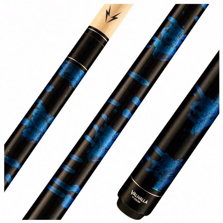 Valhalla Series VA211 Blue Marble Paint Pool Cue