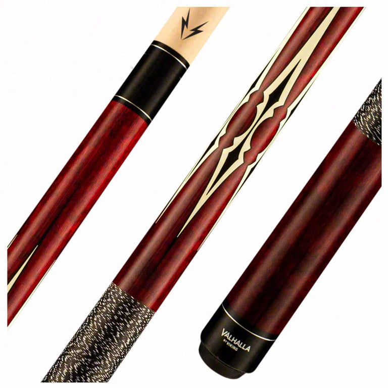 Valhalla Series VA232 5 Point Red Stain Pool Cue