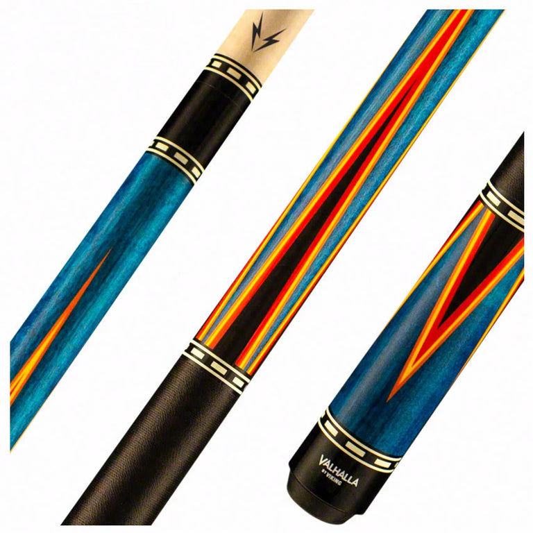 Valhalla Series VA486 4 Point Veneer Graphic Pool Cue