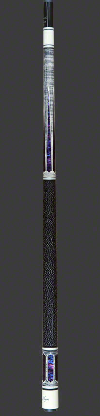 Meucci 2020 Cue - Grey - Purple Pearl - Black/White Wrap - Carbon Shaft
