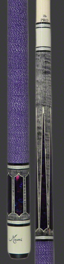 Meucci 2020 Cue - Grey - Purple Pearl - Purple/White Wrap - Pro Shaft - DIS