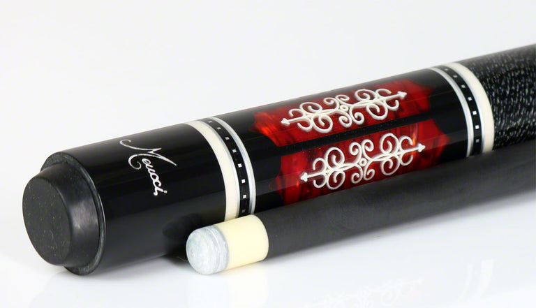 Meucci 21st Century #3 Cue - Black - Red Pearl - Black/White Wrap - Carbon Shaft