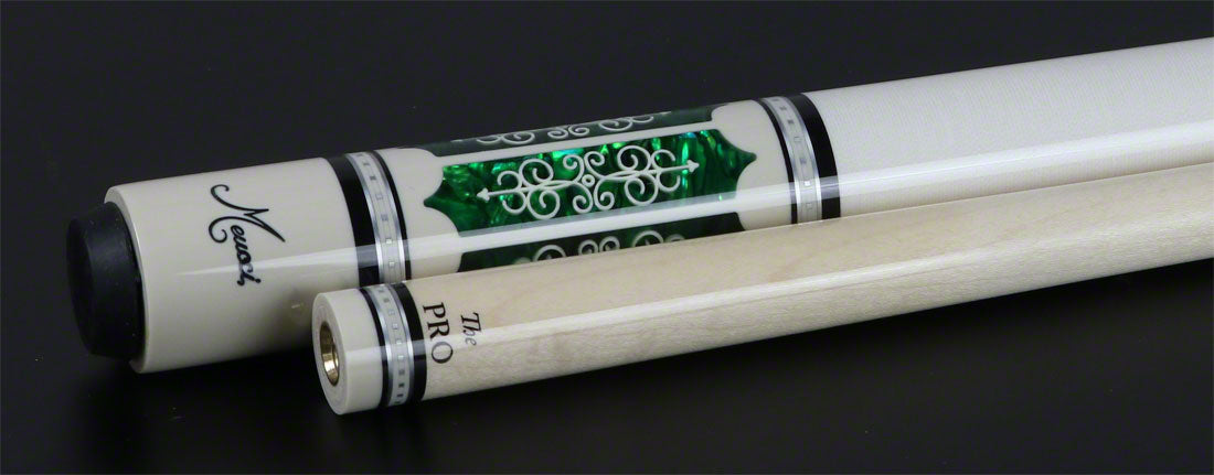 実品Meucciキュー Meucci 21st Century White with Green Inlays | Bob Meucci Custom