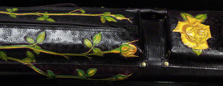 Instroke 2X4 Yellow Rose Pool Cue Case