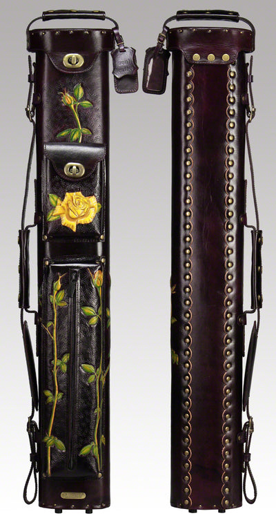 Instroke 2X4 Yellow Rose Pool Cue Case