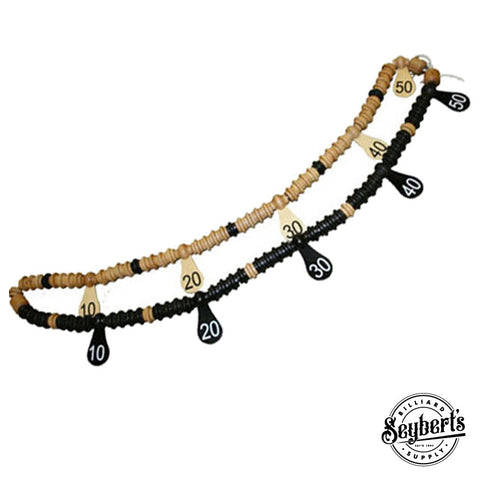 Wood Bead Pool Table Scorer - Wood String Counter - Seybert's Billiards ...
