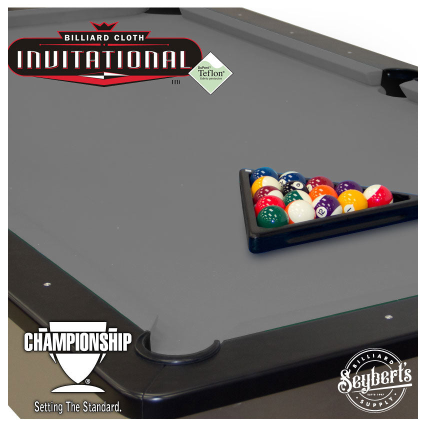 Invitational Pool Table Felt - 7ft Academy Blue - Seybert's