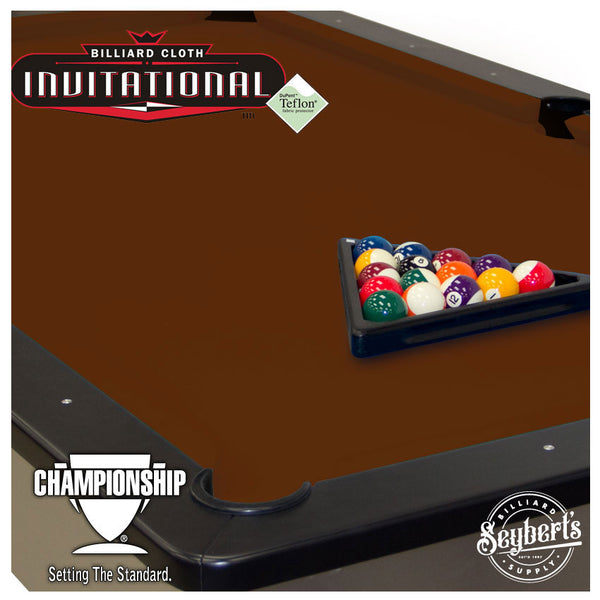 Invitational Pool Table Felt - 7ft Academy Blue - Seybert's