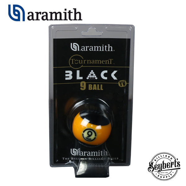 Aramith Tournament BLACK 9 Ball - Seybert's Billiards Supply