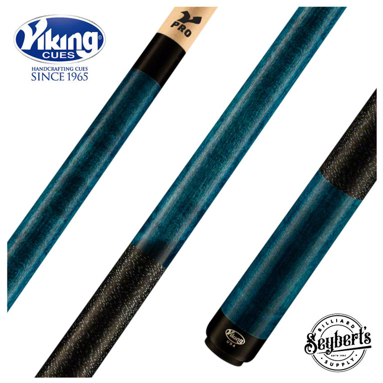 Viking B2210 Teal Stain Play Cue With Irish Linen Wrap