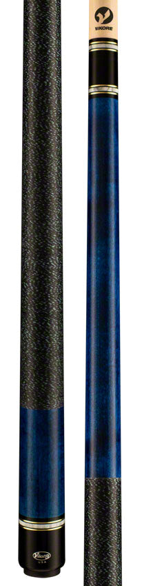 Viking B2607 Ocean Blue Stain Play Cue With Irish Linen Wrap