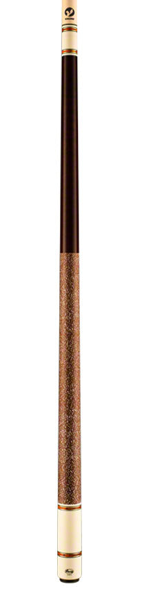 Viking B3221 Coffee Stain And Birdseye Maple Play Cue With Irish Linen Wrap