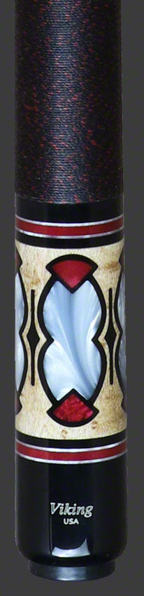 Viking B5391 Natural Stained Premium Pearl Play Cue W/ Linen Wrap