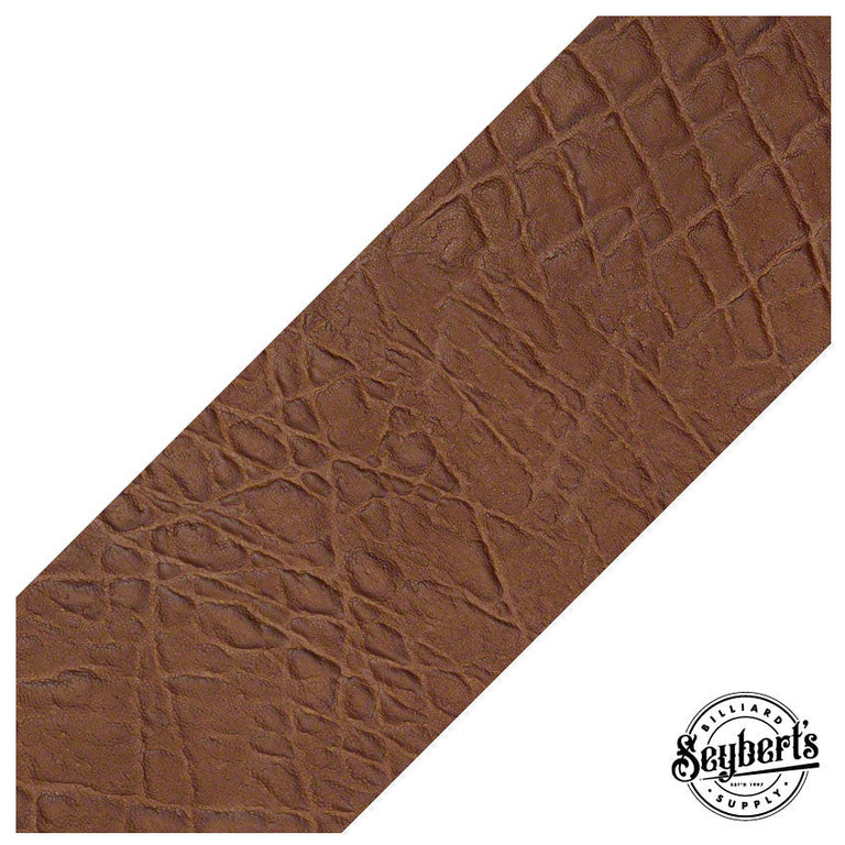 Rolled Gift Wrap Brown Embossed Leather 