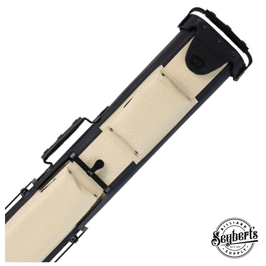 Leatherette Polyform Brown/Black 2x4 Hard Pool Cue Case - C24UH-BR