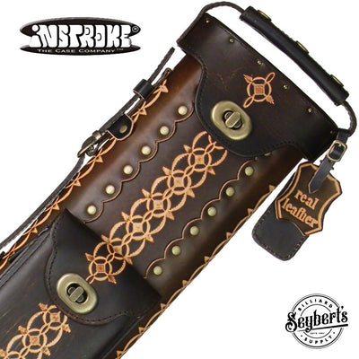 Instroke 2x4 Saddle Dark Brown D05 Hand Tooled Case