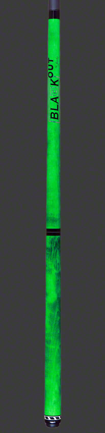 Jacoby Black Out Jump / Break Cue Green No Wrap