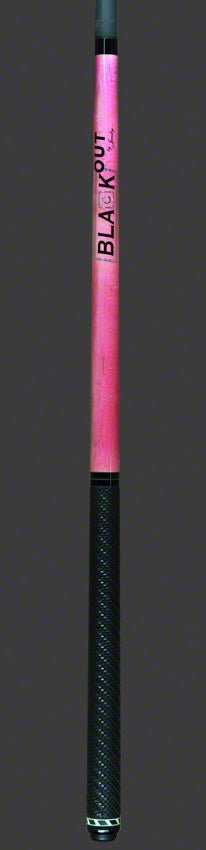 Jacoby Black Out Carbon Fiber Pink Break Jump Cue with Wrap