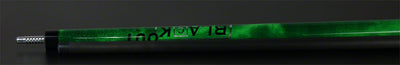 Jacoby Black Out Carbon Fiber Green Break Jump Cue with Wrap