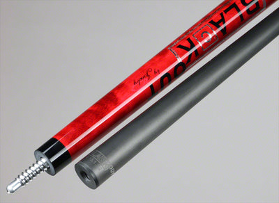 Jacoby Black Out Carbon Fiber Red Break Jump Cue with Wrap