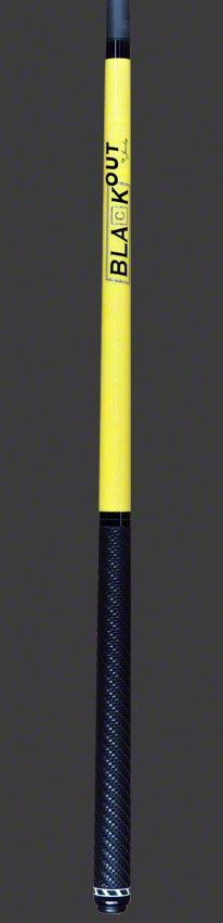 Jacoby Black Out Carbon Fiber Break/Jump Cue - Yellow with Wrap