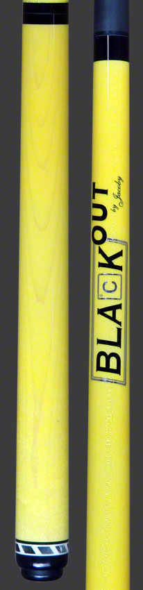 Jacoby Black Out Jump / Break Cue Yellow No Wrap