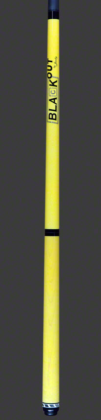Jacoby Black Out Jump / Break Cue Yellow No Wrap