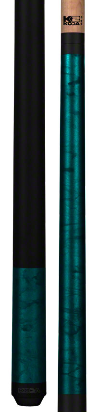 K2 KL104 Teal Smoke Matte Graphic Play Cue W/ 12.50mm K2 LD Shaft