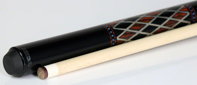 K2 KL116 Onyx and Cocobolo Graphic Play Cue W/ 12.50mm K2 LD Shaft