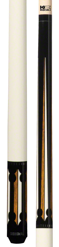 K2 KL130 Black/White and Bocote Graphic Cue W/ 12.50mm K2 LD Shaft
