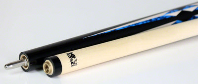 K2 KL141 4 point Black and Blue Recon Graphic Play Cue W/ 12.50mm K2 LD Shaft