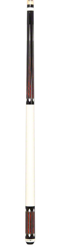 K2 KL161 6 Point Cocobolo Black And White Graphic Play Cue W/ 11.75mm LD Shaft