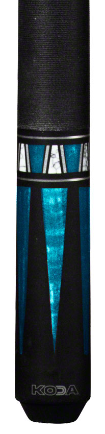 K2 KL172 4 Point Matte Black And Teal Graphic Pool Cue with 11.75