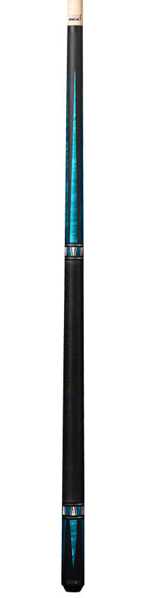 K2 KL172 4 Point Matte Black And Teal Graphic Pool Cue with 11.75