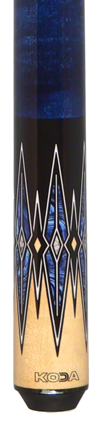 K2 KL181 8Point Blue/Black/Natural Graphic Play Cue W/ 12.50mm LD Shaft
